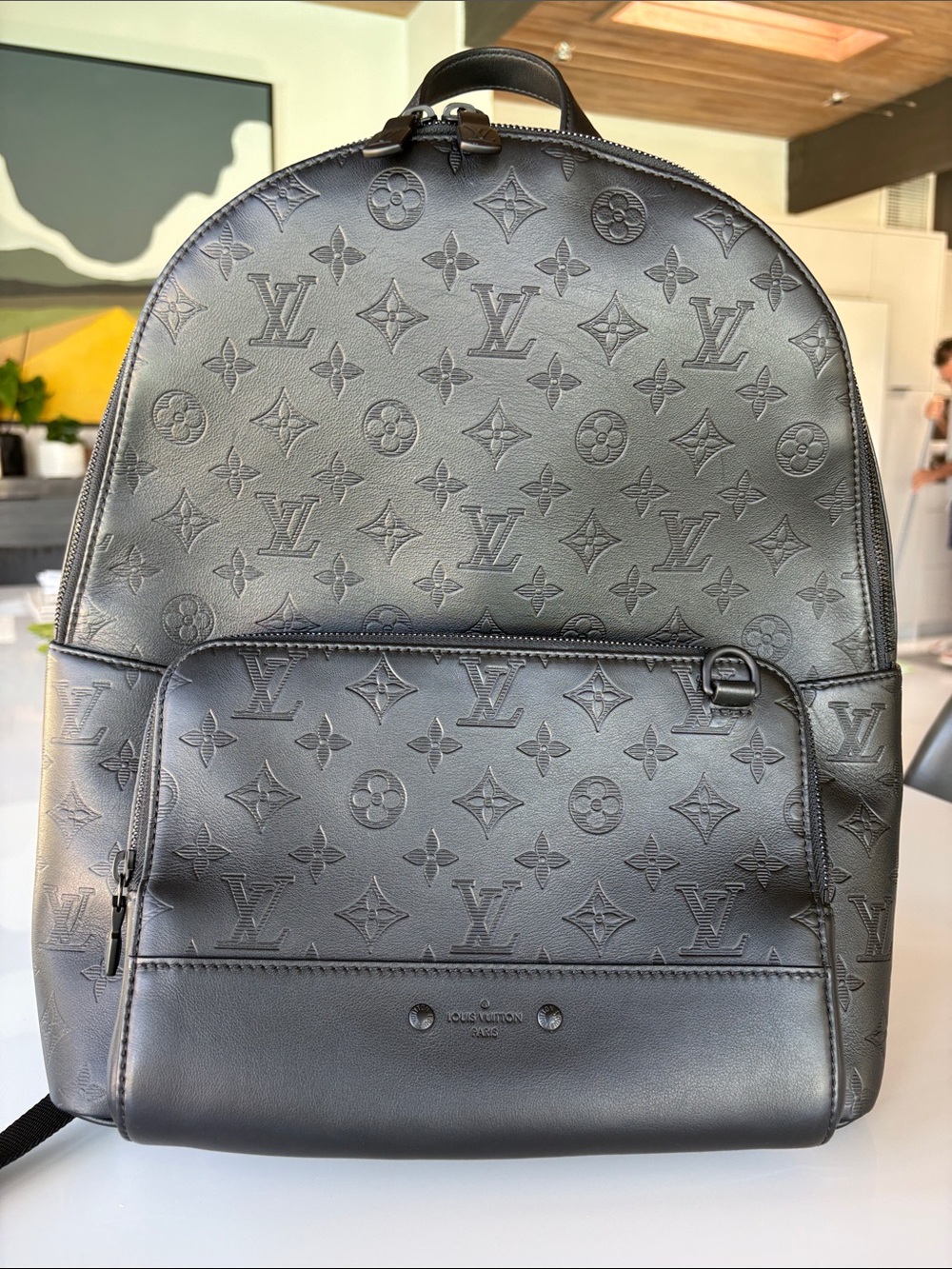 Louis Vuitton Shadow Black Embossed Monogram Backpack